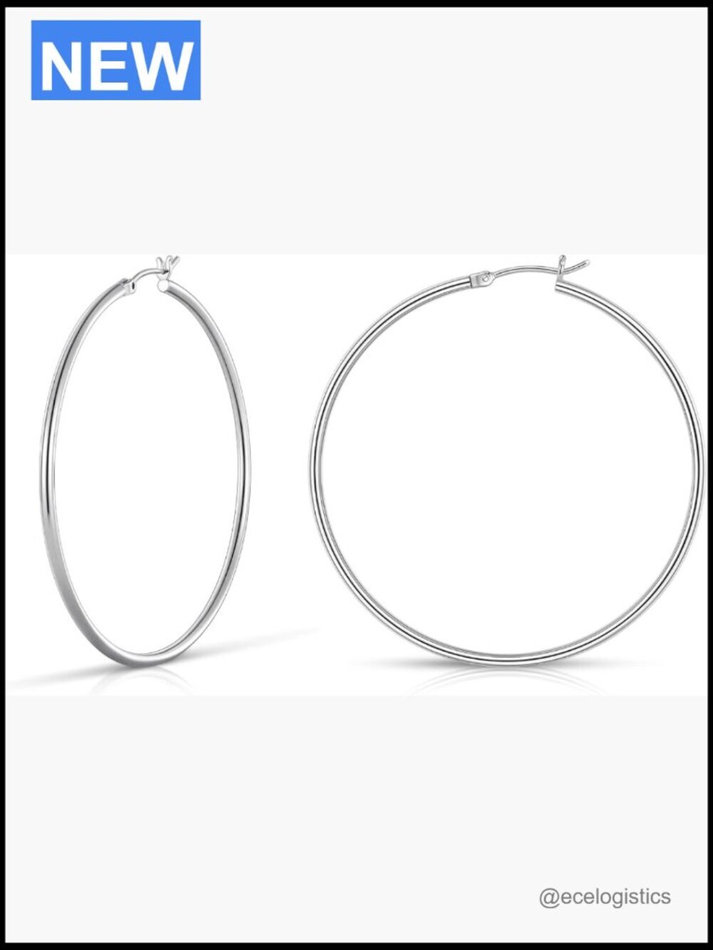14K Gold Plated Hoop Earrings for Women Hypoallergenic 925 Sterling Silver